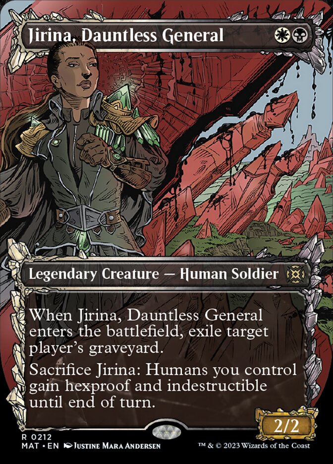 Jirina, Dauntless General (Showcase Halo Foil) [March of the Machine: The Aftermath] | Gate City Games LLC