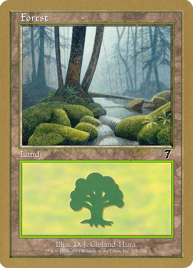 Forest (rl328) (Raphael Levy) [World Championship Decks 2002] | Gate City Games LLC