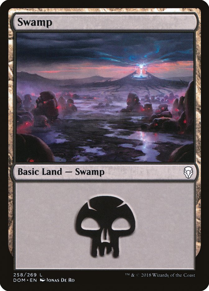 Swamp (258) [Dominaria] | Gate City Games LLC