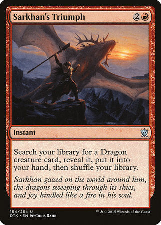 Sarkhan's Triumph [Dragons of Tarkir] | Gate City Games LLC