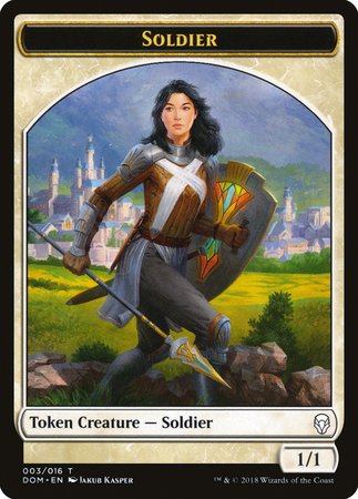 Soldier Token [Dominaria Tokens] | Gate City Games LLC