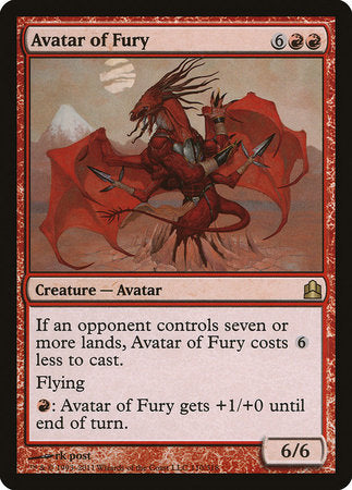 Avatar of Fury [Commander 2011] | Gate City Games LLC