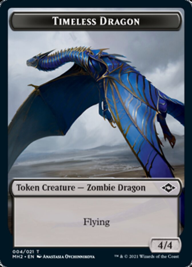 Timeless Dragon Token [Modern Horizons 2 Tokens] | Gate City Games LLC