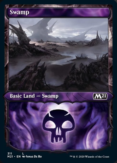 Swamp (Showcase) [Core Set 2021] | Gate City Games LLC