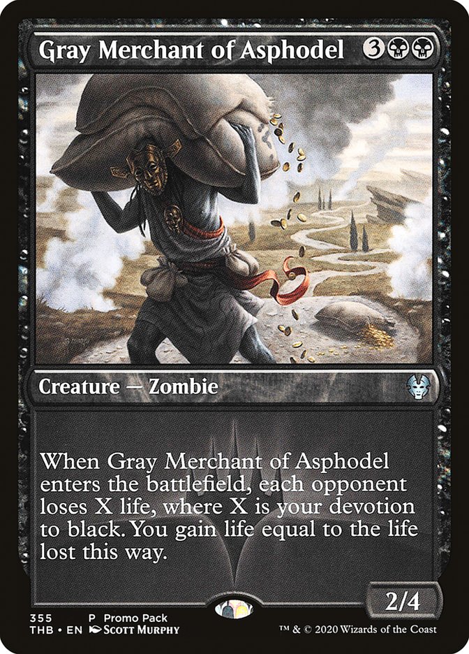 Gray Merchant of Asphodel (Promo Pack) [Theros Beyond Death Promos] | Gate City Games LLC