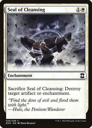 Seal of Cleansing [Eternal Masters] | Gate City Games LLC