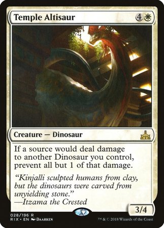 Temple Altisaur [Rivals of Ixalan] | Gate City Games LLC