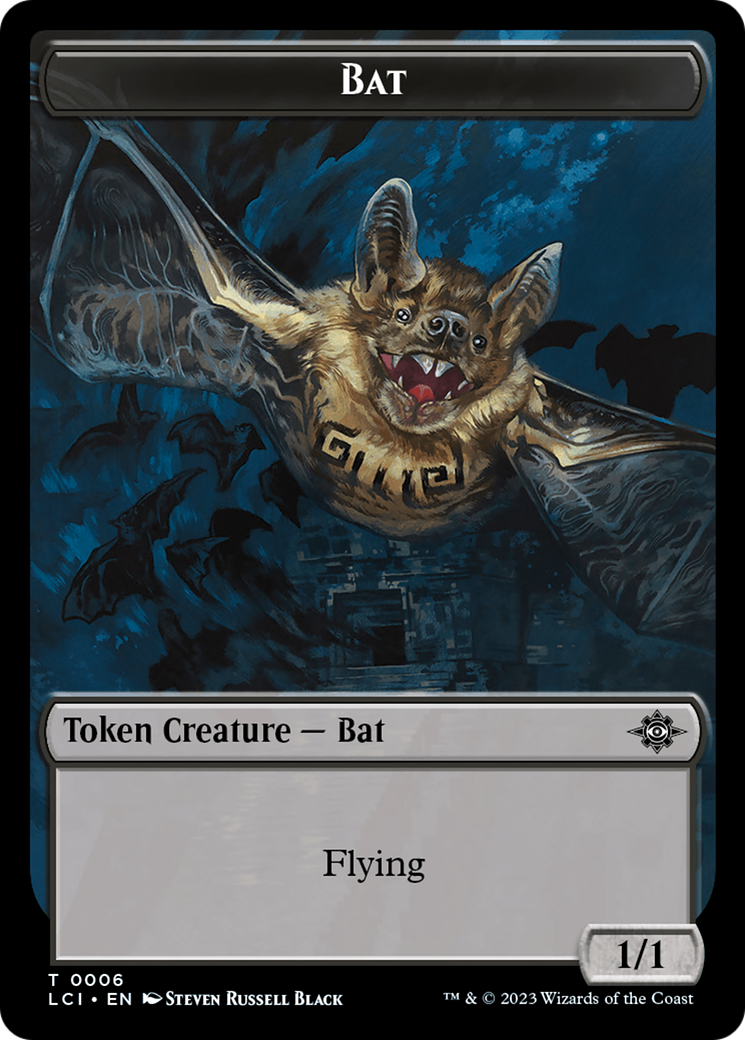 Bat // Vampire (0004) Double-Sided Token [The Lost Caverns of Ixalan Commander Tokens] | Gate City Games LLC