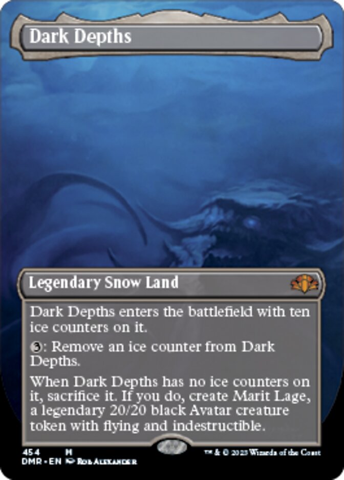 Dark Depths (Borderless Alternate Art) [Dominaria Remastered] | Gate City Games LLC