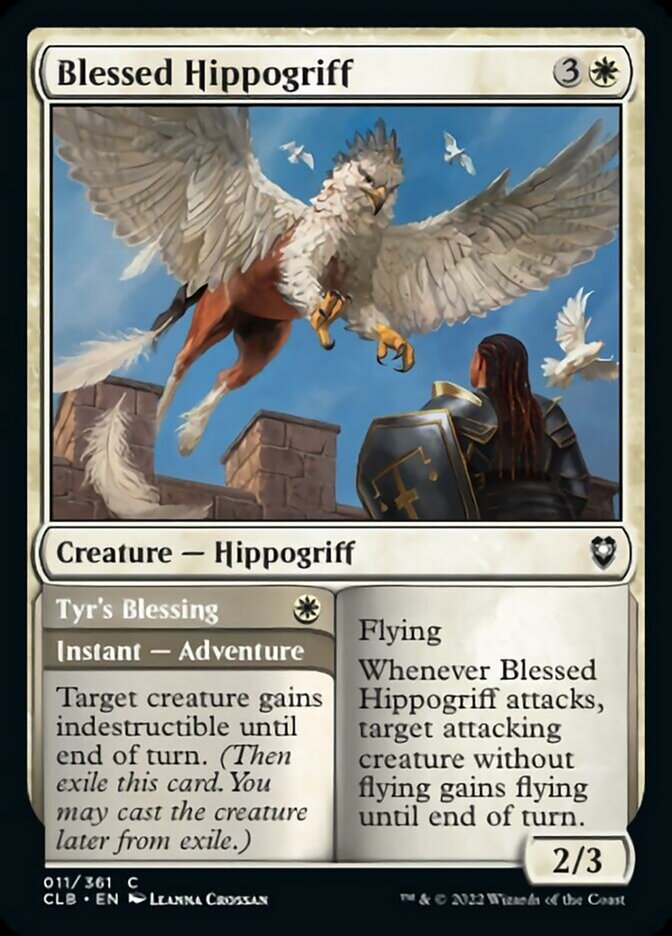 Blessed Hippogriff // Tyr's Blessing [Commander Legends: Battle for Baldur's Gate] | Gate City Games LLC