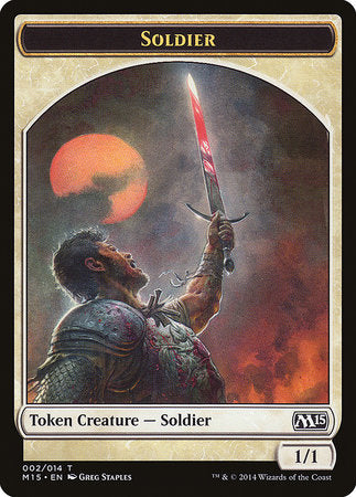 Soldier Token [Magic 2015 Tokens] | Gate City Games LLC