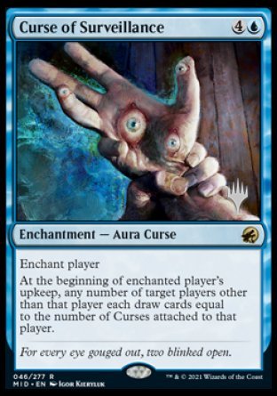 Curse of Surveillance (Promo Pack) [Innistrad: Midnight Hunt Promos] | Gate City Games LLC