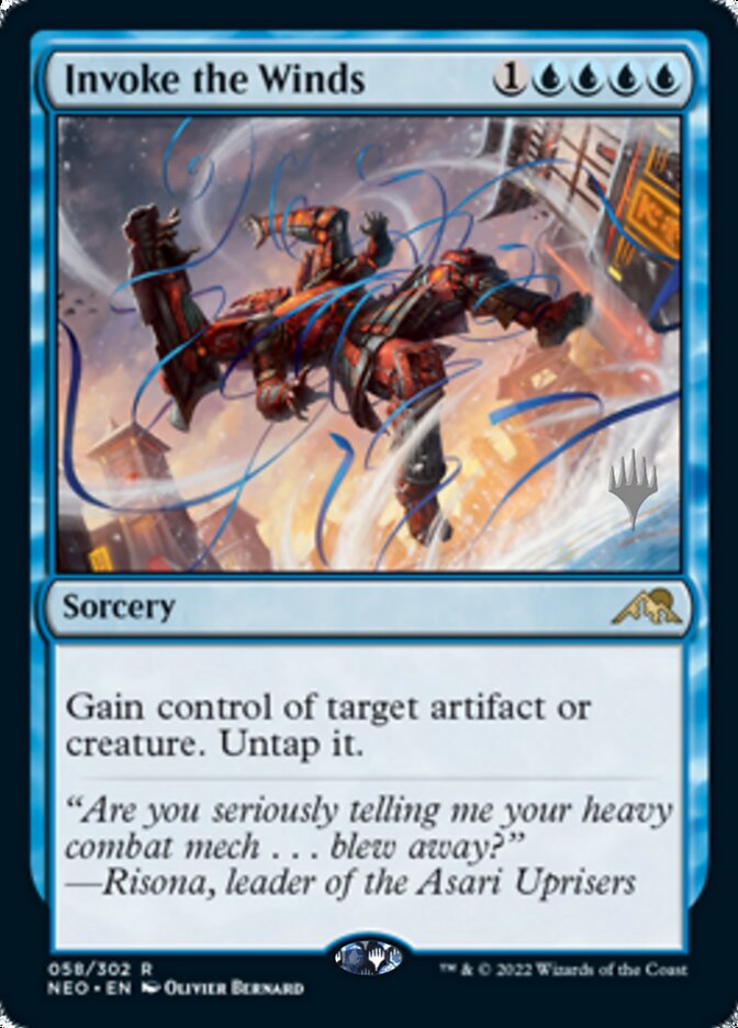 Invoke the Winds (Promo Pack) [Kamigawa: Neon Dynasty Promos] | Gate City Games LLC