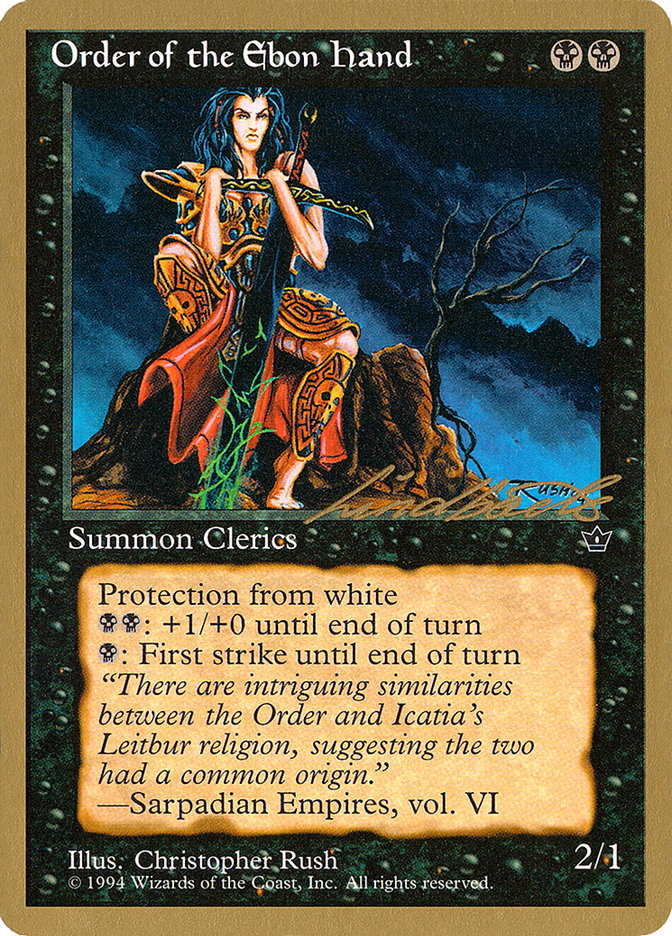 Order of the Ebon Hand (Rush) (Leon Lindback) [Pro Tour Collector Set] | Gate City Games LLC