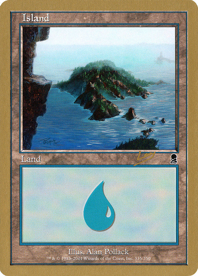 Island (rl335) (Raphael Levy) [World Championship Decks 2002] | Gate City Games LLC