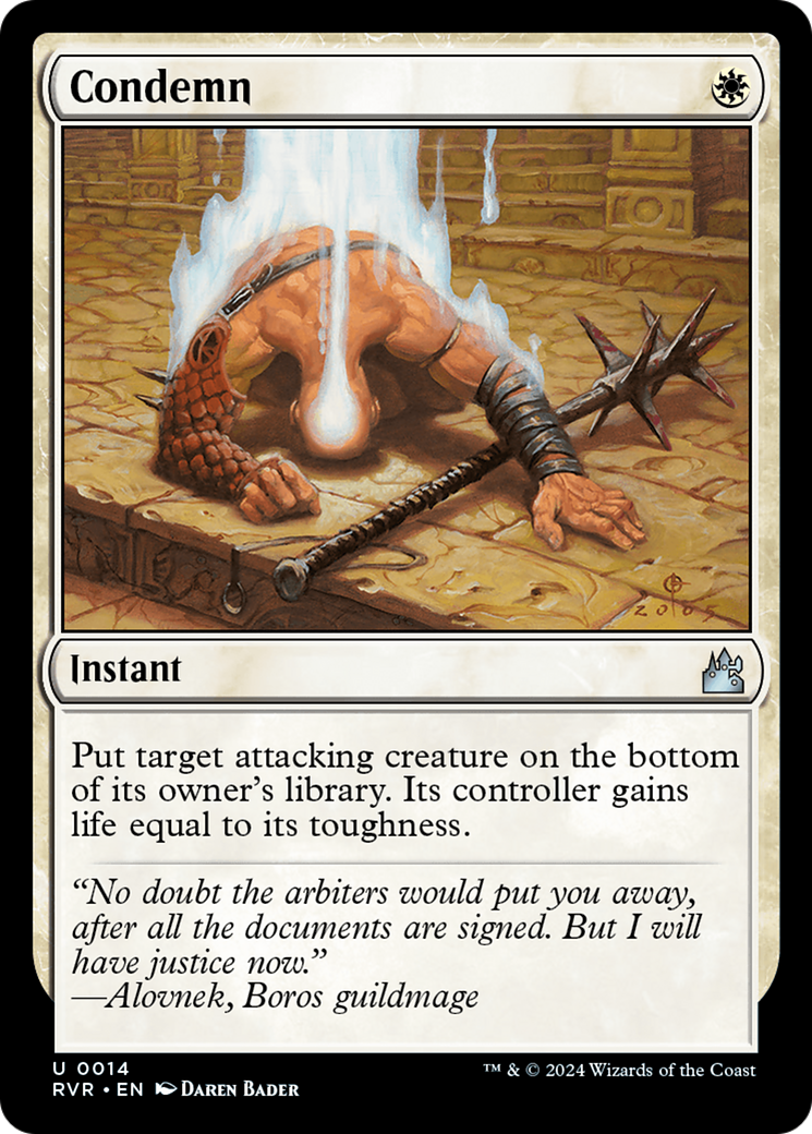 Condemn [Ravnica Remastered] | Gate City Games LLC