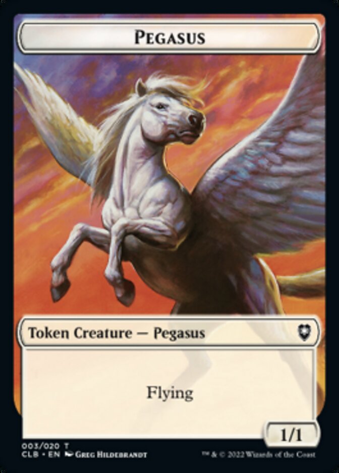 Pegasus Token [Commander Legends: Battle for Baldur's Gate Tokens] | Gate City Games LLC