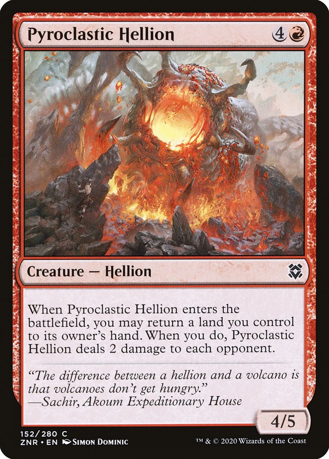 Pyroclastic Hellion [Zendikar Rising] | Gate City Games LLC