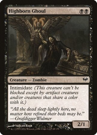 Highborn Ghoul [Dark Ascension] | Gate City Games LLC