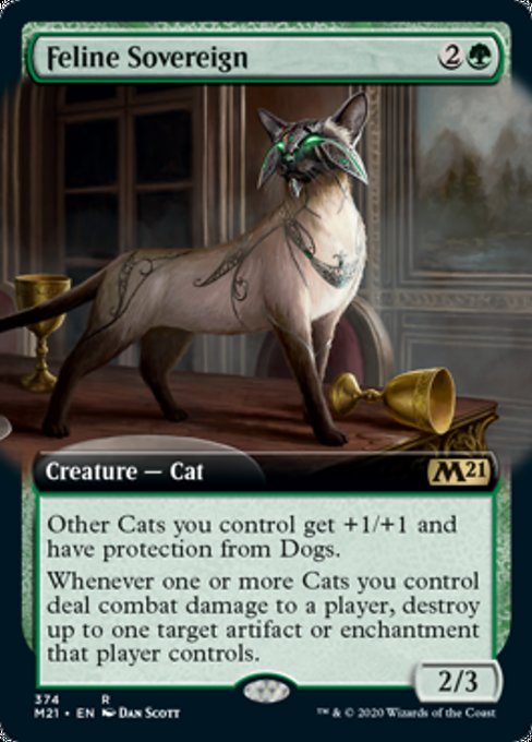 Feline Sovereign (Extended Art) [Core Set 2021] | Gate City Games LLC