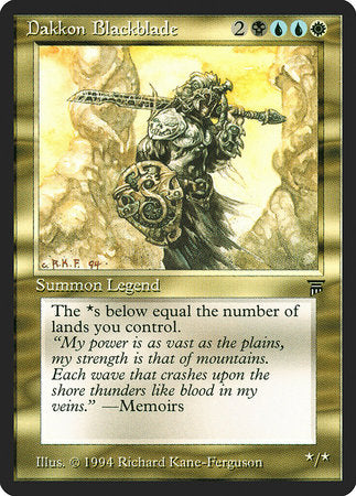 Dakkon Blackblade [Legends] | Gate City Games LLC