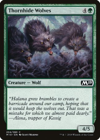 Thornhide Wolves [Core Set 2019] | Gate City Games LLC