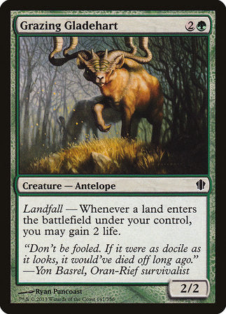 Grazing Gladehart [Commander 2013] | Gate City Games LLC