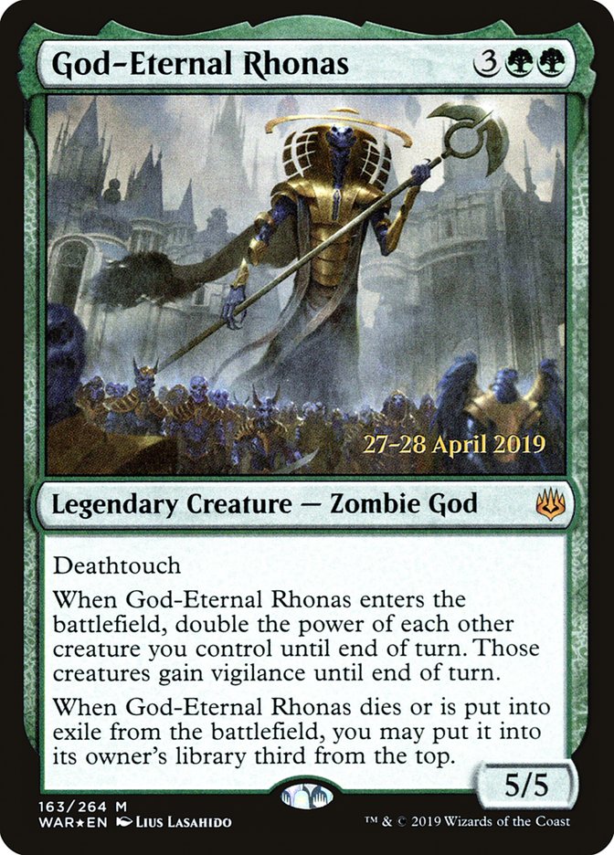 God-Eternal Rhonas  [War of the Spark Prerelease Promos] | Gate City Games LLC