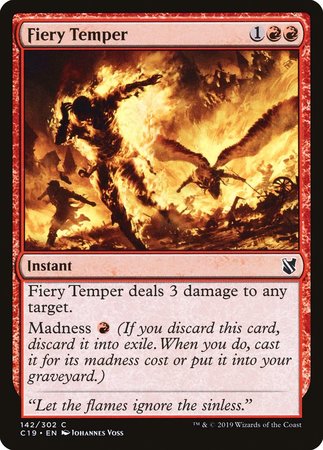 Fiery Temper [Commander 2019] | Gate City Games LLC