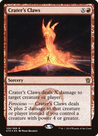 Crater's Claws [Khans of Tarkir Promos] | Gate City Games LLC