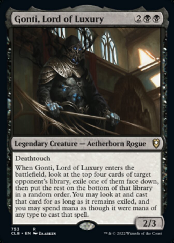 Gonti, Lord of Luxury [Commander Legends: Battle for Baldur's Gate] | Gate City Games LLC