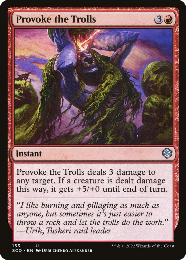 Provoke the Trolls [Starter Commander Decks] | Gate City Games LLC