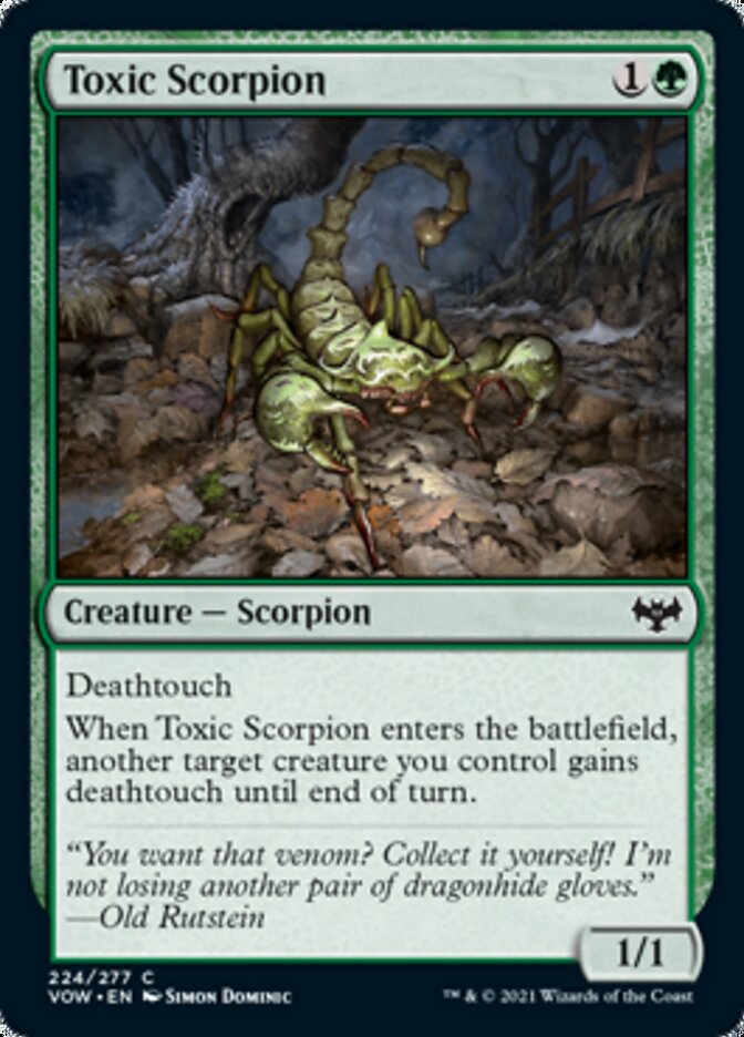 Toxic Scorpion [Innistrad: Crimson Vow] | Gate City Games LLC