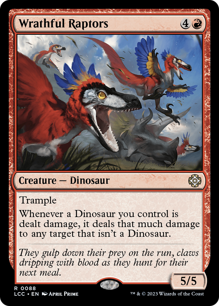 Wrathful Raptors [The Lost Caverns of Ixalan Commander] | Gate City Games LLC