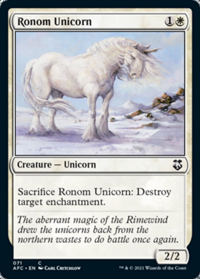 Ronom Unicorn [Dungeons & Dragons: Adventures in the Forgotten Realms Commander] | Gate City Games LLC