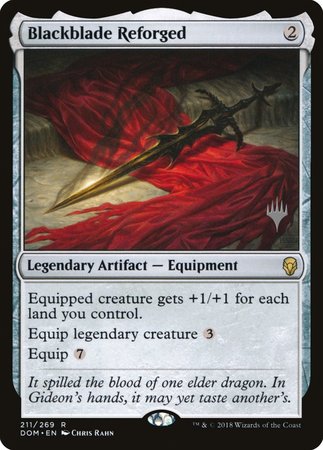 Blackblade Reforged [Dominaria Promos] | Gate City Games LLC