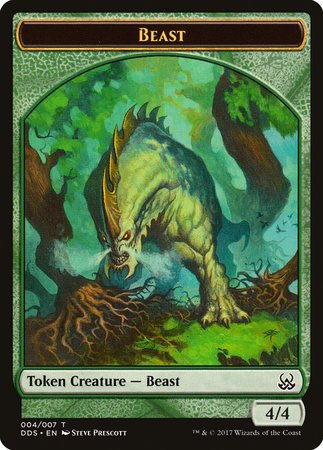 Beast Token [Duel Decks: Mind vs. Might Tokens] | Gate City Games LLC