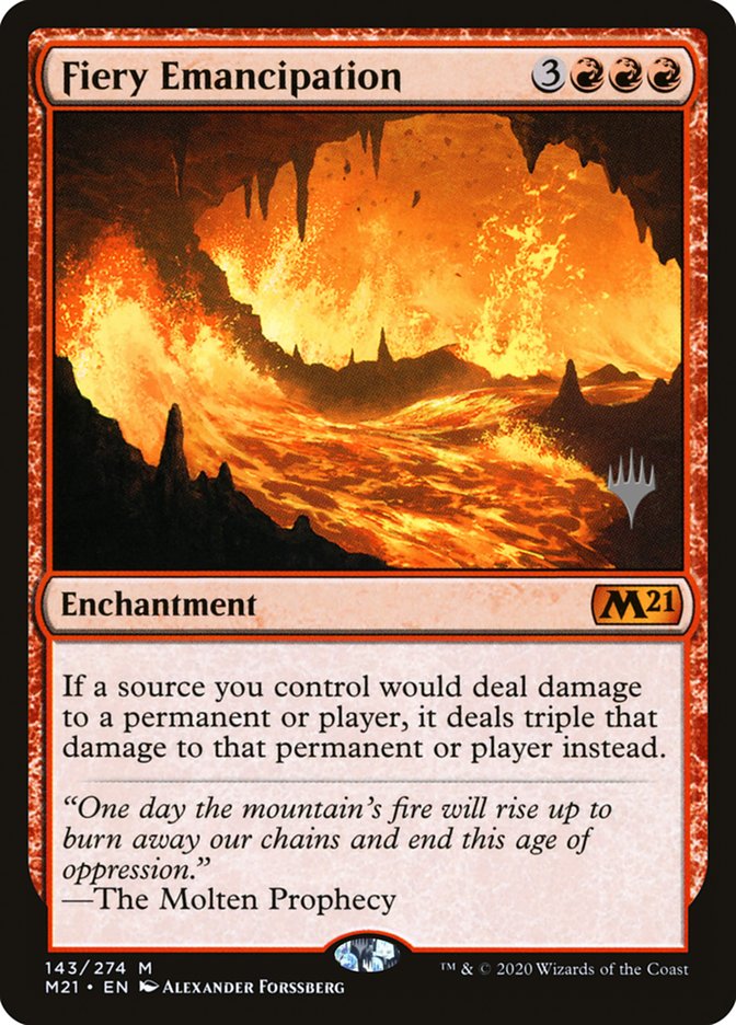 Fiery Emancipation (Promo Pack) [Core Set 2021 Promos] | Gate City Games LLC