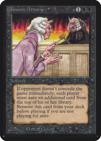 Demonic Attorney [Limited Edition Alpha] | Gate City Games LLC