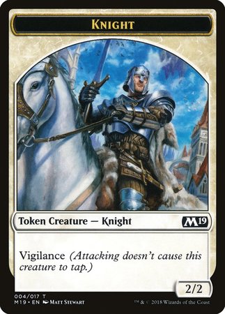 Knight Token [Core Set 2019 Tokens] | Gate City Games LLC