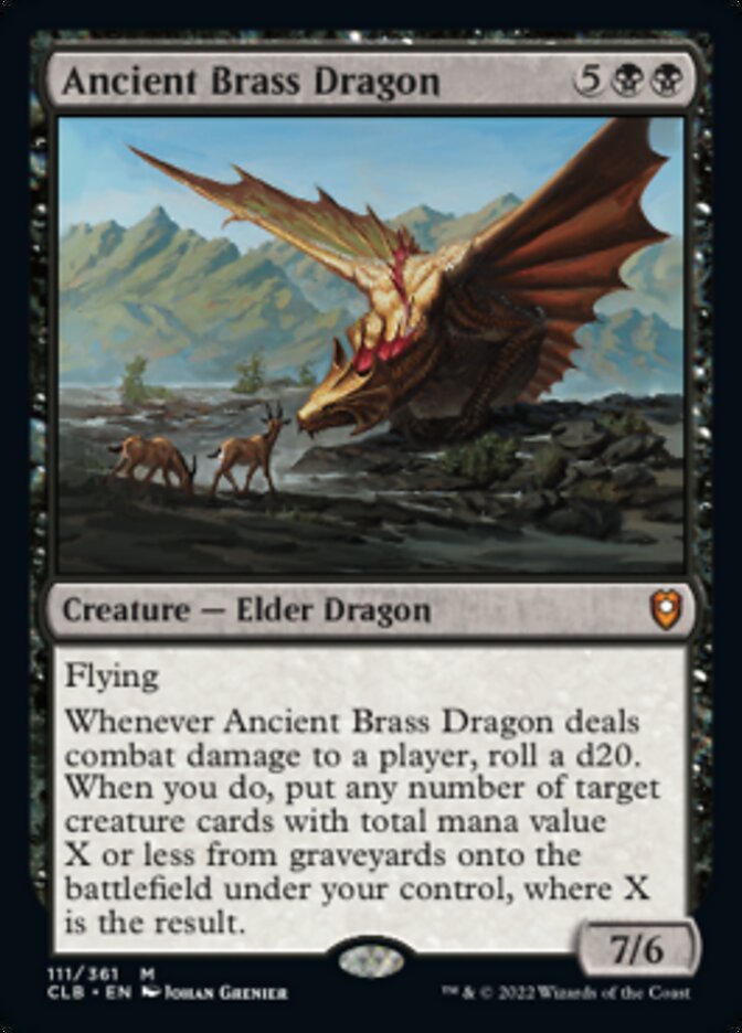 Ancient Brass Dragon [Commander Legends: Battle for Baldur's Gate] | Gate City Games LLC