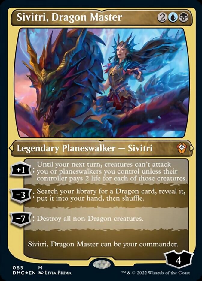 Sivitri, Dragon Master (Foil Etched) [Dominaria United Commander] | Gate City Games LLC