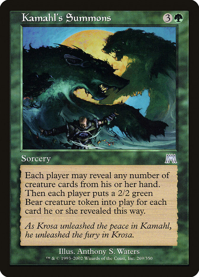 Kamahl's Summons [Onslaught] | Gate City Games LLC