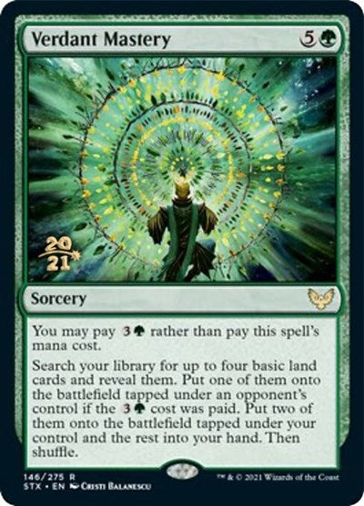 Verdant Mastery [Strixhaven: School of Mages Prerelease Promos] | Gate City Games LLC