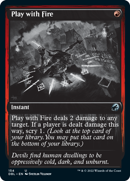 Play with Fire [Innistrad: Double Feature] | Gate City Games LLC