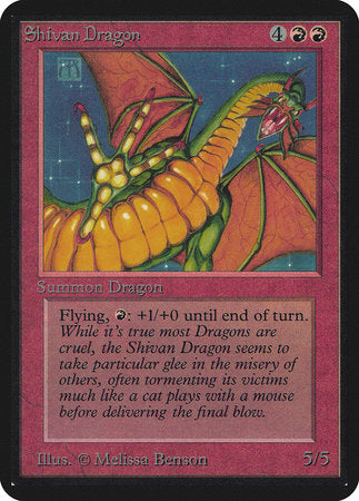 Shivan Dragon [Limited Edition Alpha] | Gate City Games LLC