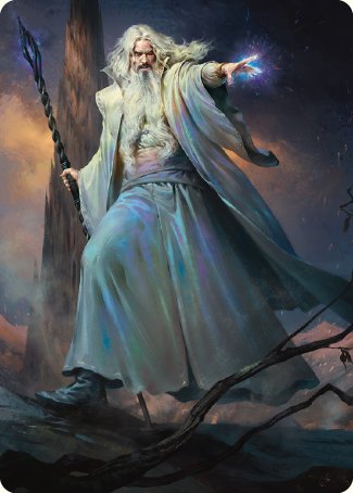 Saruman of Many Colors Art Card [The Lord of the Rings: Tales of Middle-earth Art Series] | Gate City Games LLC