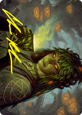 Dina, Soul Steeper Art Card (Gold-Stamped Signature) [Strixhaven: School of Mages Art Series] | Gate City Games LLC