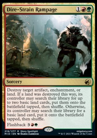 Dire-Strain Rampage (Promo Pack) [Innistrad: Midnight Hunt Promos] | Gate City Games LLC