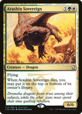 Arashin Sovereign [Dragons of Tarkir Promos] | Gate City Games LLC